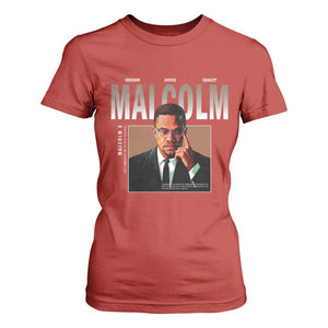 Black History Hero Malcolm X T Shirt For Women Stumbling Is Not Falling TS12 Red Print Your Wear