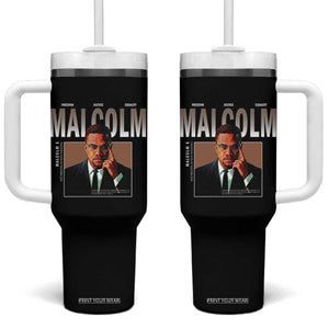 Black History Hero Malcolm X Tumbler With Handle Stumbling Is Not Falling TS12 One Size: 40 oz Black Print Your Wear