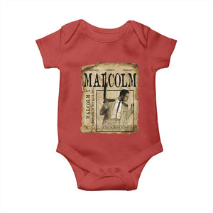 Malcolm X Historical Newspaper Baby Onesie Stumbling Is Not Falling Black History TS12 Red Print Your Wear