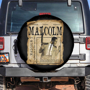Malcolm X Historical Newspaper Spare Tire Cover Stumbling Is Not Falling Black History TS12 No hole Black Print Your Wear