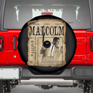 Malcolm X Historical Newspaper Spare Tire Cover Stumbling Is Not Falling Black History TS12 Black Print Your Wear