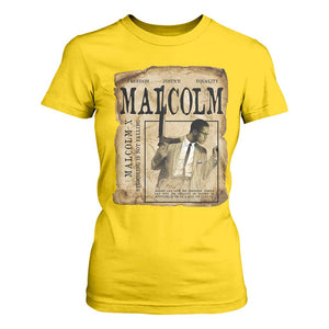 Malcolm X Historical Newspaper T Shirt For Women Stumbling Is Not Falling Black History TS12 Daisy Print Your Wear