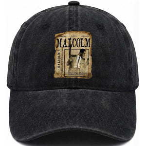 Malcolm X Historical Newspaper Washed Cotton Baseball Cap Stumbling Is Not Falling Black History TS12 Print Your Wear
