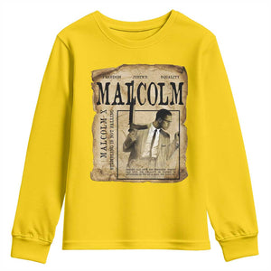 Malcolm X Historical Newspaper Youth Sweatshirt Stumbling Is Not Falling Black History TS12 Daisy Print Your Wear