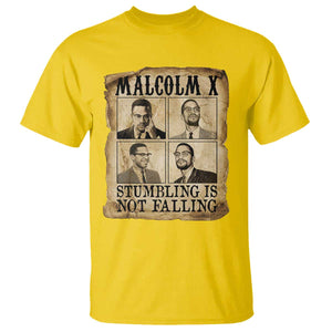Malcolm X T Shirt Stumbling Is Not Falling Historical Poster TS12 Daisy Print Your Wear