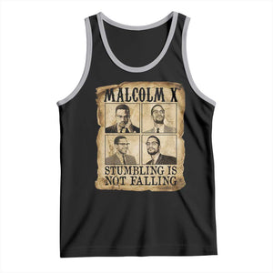 Malcolm X Tank Top Stumbling Is Not Falling Historical Poster TS12 Black Athletic Heather Print Your Wear