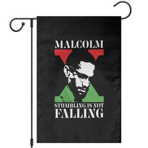 Malcolm X Garden Flag Stumbling Is Not Falling Black History Leader TS12 Black Print Your Wear