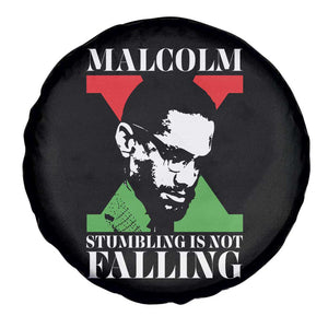 Malcolm X Spare Tire Cover Stumbling Is Not Falling Black History Leader TS12 Print Your Wear