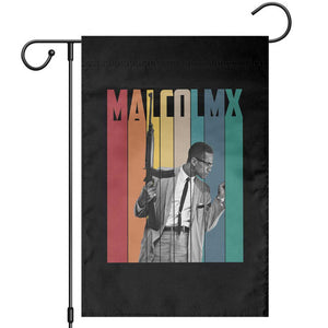 Malcolm X Garden Flag Retro Portrait Black Empowerment Heritage Gift TS12 Black Print Your Wear