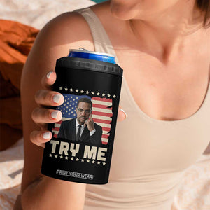 Malcolm X Try Me 4 in 1 Can Cooler Tumbler African American Pride Gift TS12 Print Your Wear