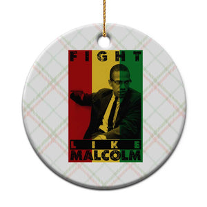 Fight Like Malcolm X Ceramic Ornament African American Pride Gift TS12 1pc Christmas Plaid Print Your Wear