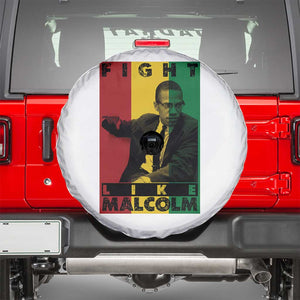 Fight Like Malcolm X Spare Tire Cover African American Pride Gift TS12 Black Print Your Wear
