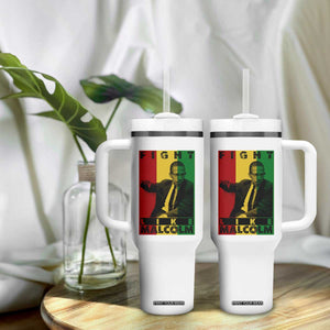 Fight Like Malcolm X Tumbler With Handle African American Pride Gift TS12 Print Your Wear