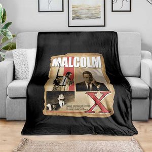 Malcolm X Quote Throw Blanket Nobody Can Give You Freedom Take It TS12 Print Your Wear
