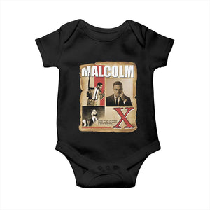 Malcolm X Quote Baby Onesie Nobody Can Give You Freedom Take It TS12 Black Print Your Wear