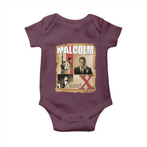 Malcolm X Quote Baby Onesie Nobody Can Give You Freedom Take It TS12 Maroon Print Your Wear