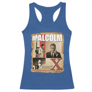Malcolm X Quote Racerback Tank Top Nobody Can Give You Freedom Take It TS12 Royal Blue Print Your Wear