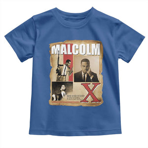 Malcolm X Quote Toddler T Shirt Nobody Can Give You Freedom Take It TS12 Royal Blue Print Your Wear