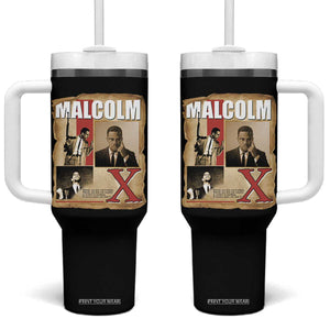 Malcolm X Quote Tumbler With Handle Nobody Can Give You Freedom Take It TS12 One Size: 40 oz Black Print Your Wear