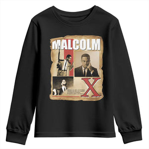 Malcolm X Quote Youth Sweatshirt Nobody Can Give You Freedom Take It TS12 Black Print Your Wear
