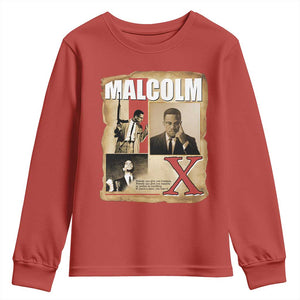 Malcolm X Quote Youth Sweatshirt Nobody Can Give You Freedom Take It TS12 Red Print Your Wear