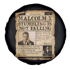 Malcolm X Spare Tire Cover Stumbling Is Not Falling Civil Rights Leader TS12 Print Your Wear