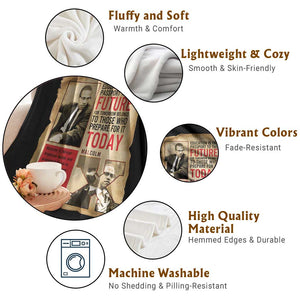 Education Is The Passport To The Future Malcolm X Wisdom Throw Blanket TS12 Print Your Wear