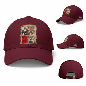 Education Is The Passport To The Future Malcolm X Wisdom Baseball Cap TS12 Baseball Cap Universal Fit Maroon Print Your Wear