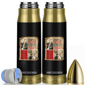 Education Is The Passport To The Future Malcolm X Wisdom Bullet Tumbler TS12 Black Print Your Wear