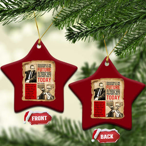 Education Is The Passport To The Future Malcolm X Wisdom Ceramic Ornament TS12 Print Your Wear