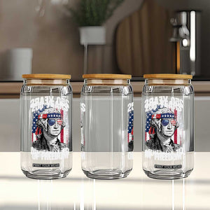 George Washington Founding Father Glass Can 250 Years Of Freedom TS12 Print Your Wear