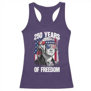 George Washington Founding Father Racerback Tank Top 250 Years Of Freedom TS12 Purple Print Your Wear