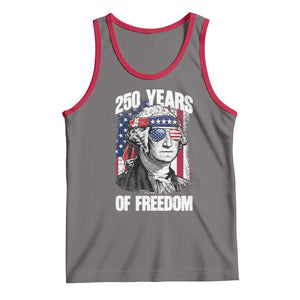 George Washington Founding Father Tank Top 250 Years Of Freedom TS12 Deep Heather Red Print Your Wear