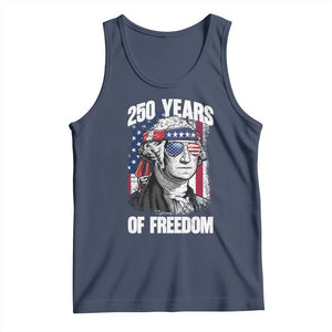George Washington Founding Father Tank Top 250 Years Of Freedom TS12 Navy Print Your Wear