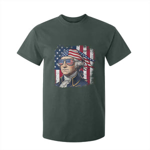 George Washington Patriotic T Shirt For Kid USA 250th Anniversary TS12 Dark Forest Green Print Your Wear