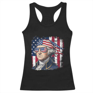 George Washington Patriotic Racerback Tank Top USA 250th Anniversary TS12 Black Print Your Wear