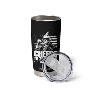 Funny George Washington Cheers To 250 Years Tumbler Cup TS12 Print Your Wear