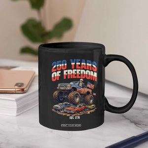 Funny George Washington Monster Truck Coffee Mug America 250th Anniversary TS12 Print Your Wear