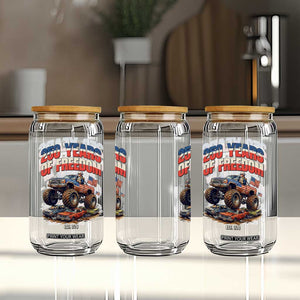 Funny George Washington Monster Truck Glass Can America 250th Anniversary TS12 Print Your Wear