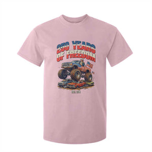 Funny George Washington Monster Truck T Shirt For Kid America 250th Anniversary TS12 Light Pink Print Your Wear
