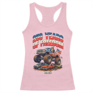 Funny George Washington Monster Truck Racerback Tank Top America 250th Anniversary TS12 Light Pink Print Your Wear