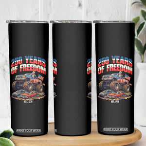 Funny George Washington Monster Truck Skinny Tumbler USA 250th Anniversary TS12 Print Your Wear