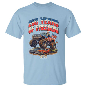 Funny George Washington Monster Truck T Shirt America 250th Anniversary TS12 Light Blue Print Your Wear
