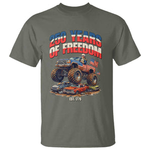 Funny George Washington Monster Truck T Shirt America 250th Anniversary TS12 Military Green Print Your Wear