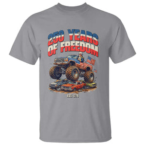 Funny George Washington Monster Truck T Shirt America 250th Anniversary TS12 Sport Gray Print Your Wear