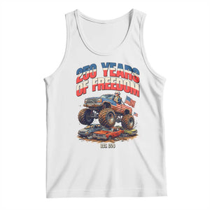 Funny George Washington Monster Truck Tank Top America 250th Anniversary TS12 White Print Your Wear