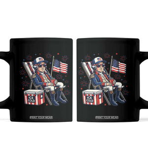 Proud American George Washington Patriotic Coffee Mug TS12 Black Print Your Wear