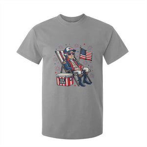 Proud American George Washington Patriotic T Shirt For Kid TS12 Sport Gray Print Your Wear