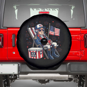 Proud American George Washington Patriotic Spare Tire Cover TS12 Black Print Your Wear