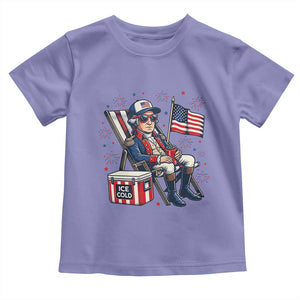 Proud American George Washington Patriotic Toddler T Shirt TS12 Violet Print Your Wear